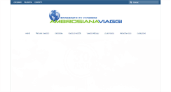 Desktop Screenshot of ambrosianaviaggi.it